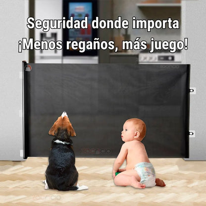 LimiFlex Pro® - Malla retráctil de seguridad: Bebé y mascotas fuera de peligro